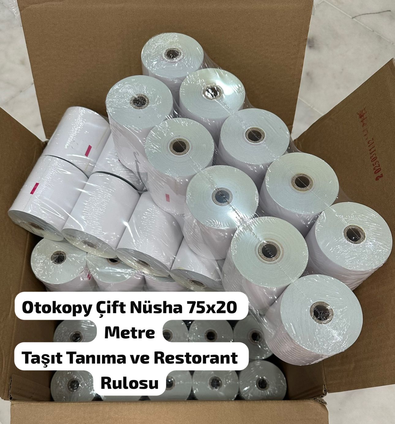 Otocopy Çift Nüsha 20 Metre 75x20 M 10 Rulo