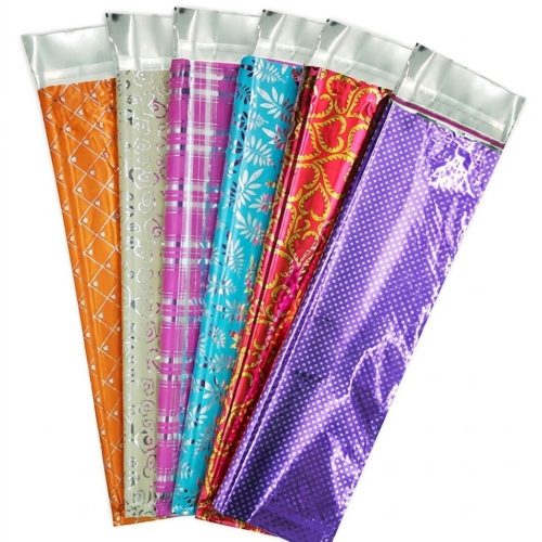 Metalize Yapışkanlı Hediye Poşeti  7×9 cm 1 Paket (100 Adet)