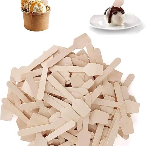 Ahşap Dondurma Kaşığı 100'lü 10 Paket
