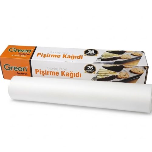Green Yağlı Pişirme Kağıdı Rulo 37 cm x 50 m Kutulu 3 Adet