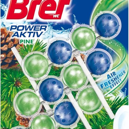 Bref Power Aktiv Klozet Temizleyici Blok Çam Ferahlığı 3'lü x 5 Paket